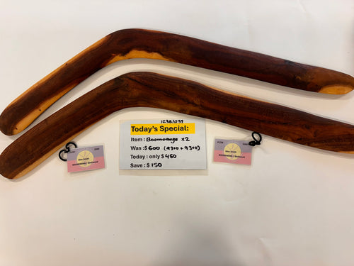 Pair Boomerang on Special